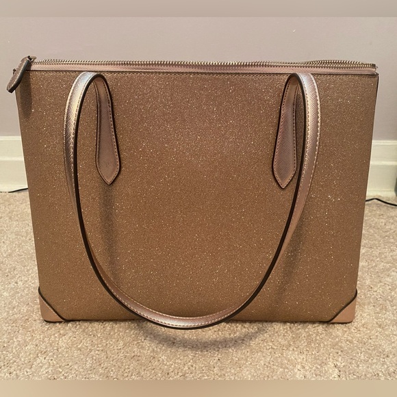 Kate Spade rose gold tote with sparkle ✨️ - Picture 2 of 5